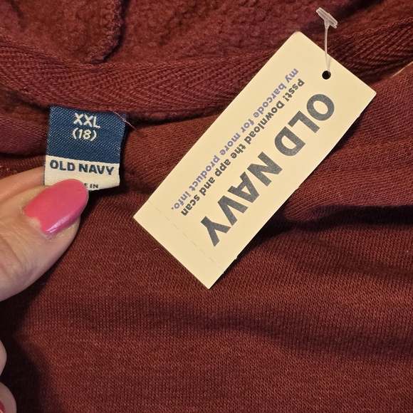 Lot Of 5 Old Navy Hoodies Sweater - Charcoal, Yellow, Burgundy, Blue & Grey - Picture 3 of 7